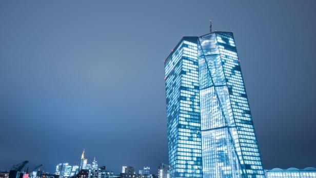 Neubau der Europäischen Zentralbank (EZB) in Frankfurt am Main.