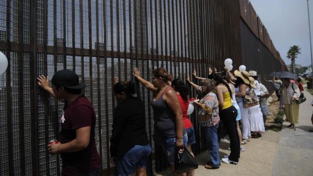 Schon jetzt schwer überwindbar: Grenze zwischen Mexiko und den USA