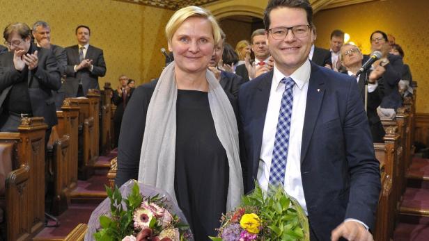 Frauenberger und Czernohorszky mussten am Donnerstag stundenlang auf ihre Wahl warten.