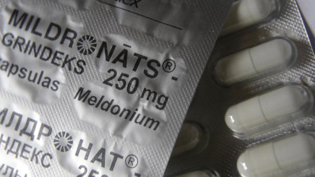 Eine Blisterpackung des Medikaments Mildronats 250 mg.