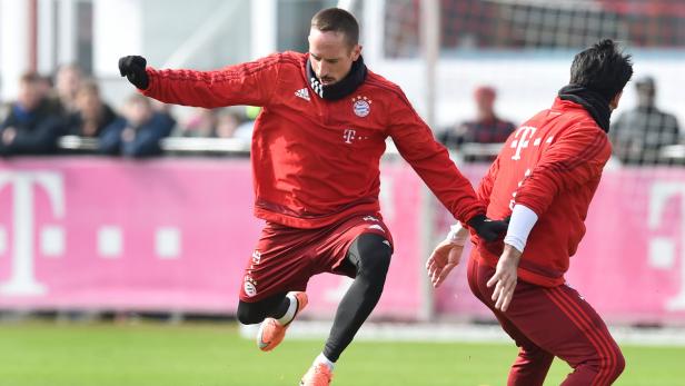 Franck Ribéry trainiert mit dem FC Bayern München.