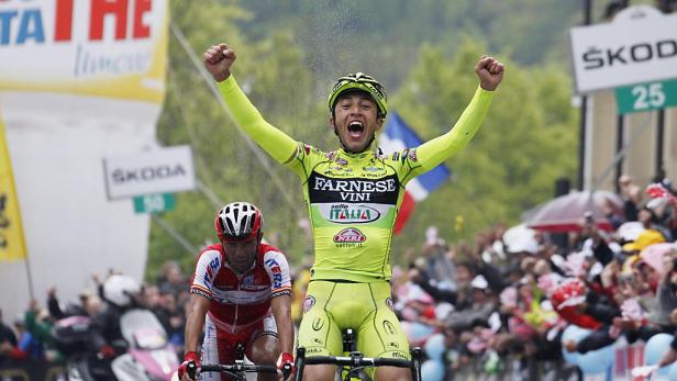 Rabottini gewann 15. Giro-Etappe