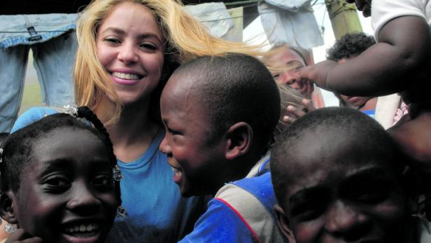 Shakira besucht eine ihrer Schulen in der kolumbianischen Provinz Choco.