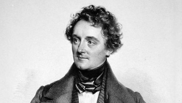 Ein Porträt des deutschen Dichters August Heinrich Hoffmann von Fallersleben.