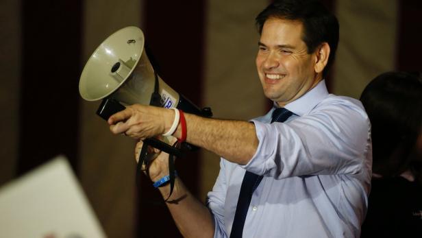 Marco Rubio hatte in Florida kein Glück mit dem Megafon: Es streikte