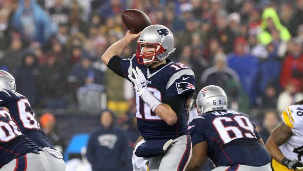 Bereit für den großen Wurf: Quarterback Tom Brady.