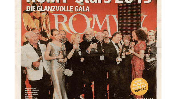 Schlagzeile vom 26.04.2015Romy-Stars 2015Kurier