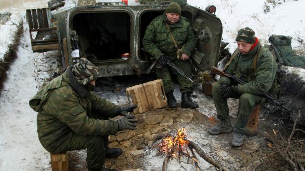 Soldaten der selbsternannten Volksrepublik Luhansk