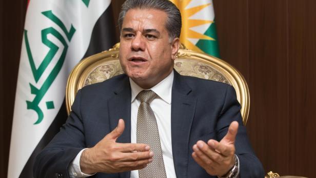 Kurden-Außenminister Falah Mustafa Bakir in Erbil/Irak
