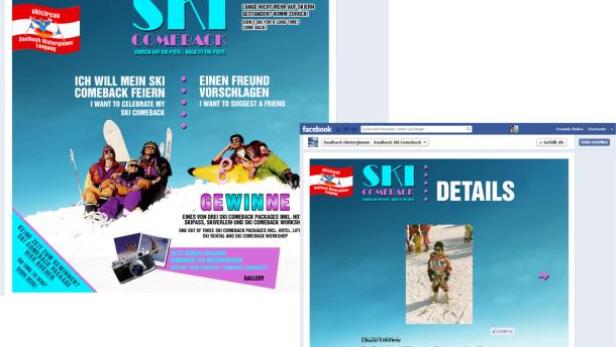 Beispiel für ein Facebook-Gewinnspiel der Skiregion Saalbach-Hinterglemm. (c: socialmarketingagentur.com)