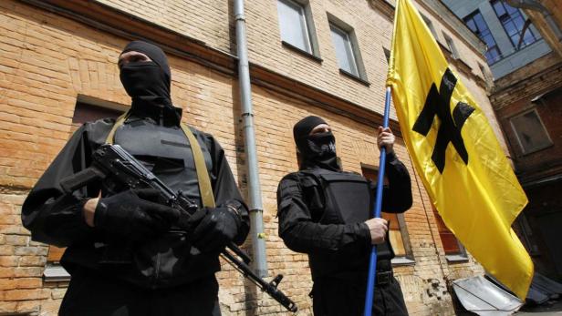 Angelobung von Azow-Kämpfern in Kiew