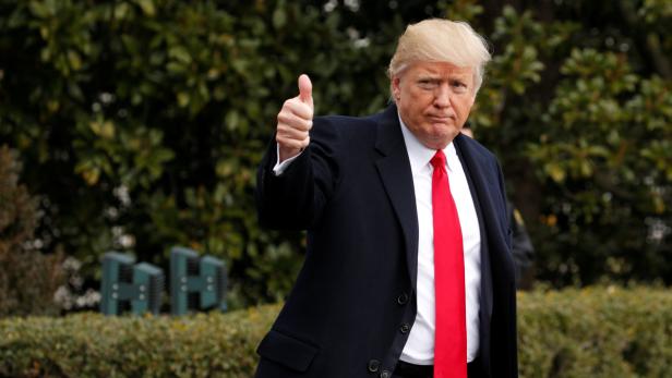 Trump departs the White House in Washington