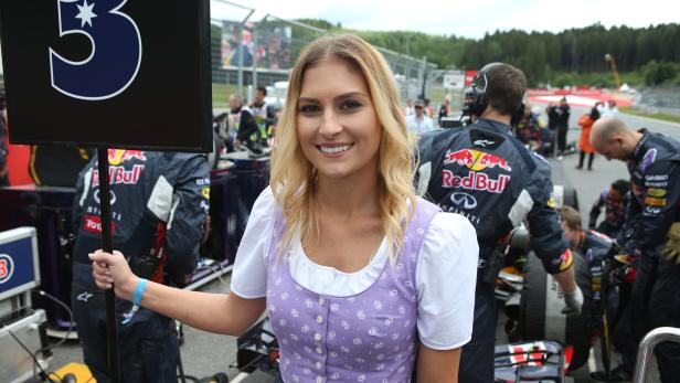 Eine Red Bull Formula Una am Start vor dem Grand Prix von Österreich.