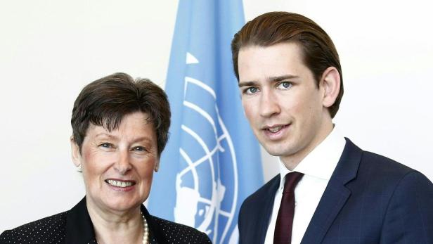 Minister Kurz traf die UN-Abrüstungsbeauftragte Angela Kane