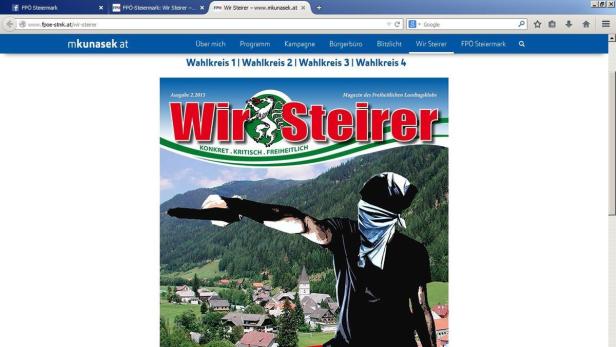 Das ÖVP-regierte Pusterwald auf der Titelseite der FPÖ-Zeitung. Dem Bürgermeister gefällt das nicht.