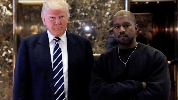 Donald Trump und Kanye West bei ihrem Treffen im Trum Tower