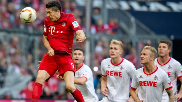 Lewandowski traf auch bei Bayerns 4:0-Sieg gegen Köln im Herbst.