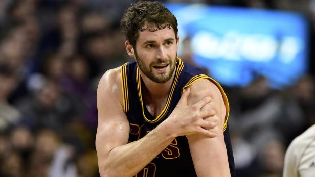 Kevin Love während eines Basketballspiels.