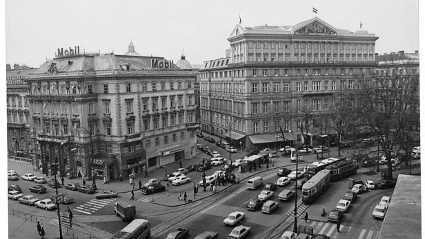 Archivbild der Wiener Ringstraße aus dem Jahr 1989.