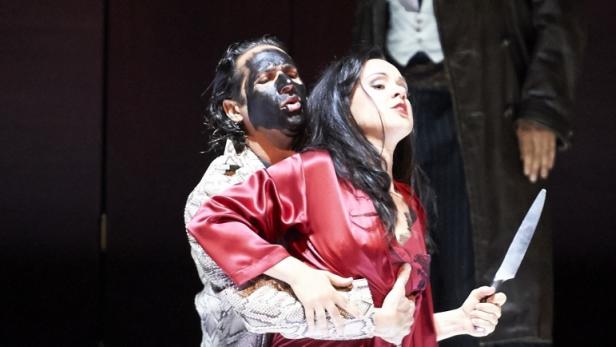 Lenneke Ruiten (Donna Anna) und Ildebrando D’Arcangelo in der „Don Giovanni“-Produktion 2014