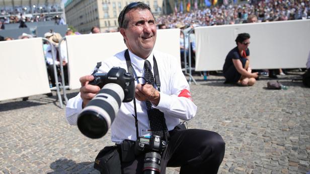 Pete Souza bei einem Fototermin in Berlin, 2013.