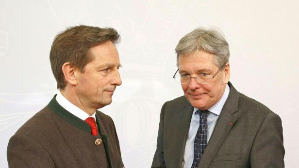 VP-Landesrat Christian Benger und Kärntner Landeshauptmann Peter Kaiser (SPÖ)