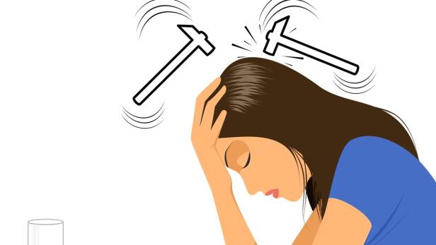Die pulsierenden Migräneschmerzen können bis zu 72 Stunden anhalten.