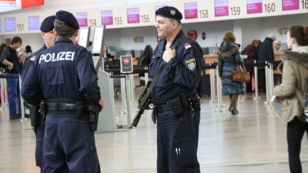 Am Flughafen Wien-Schwechat wurde die Polizei-Präsenz deutlich erhöht.