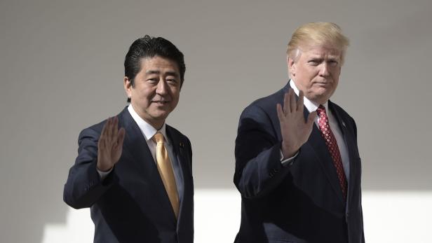 Donald Trump und Shinzo Abe