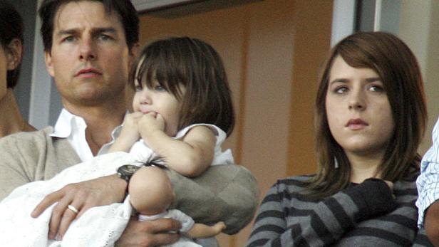 Tom Cruise und Tocher Isabella 2008.