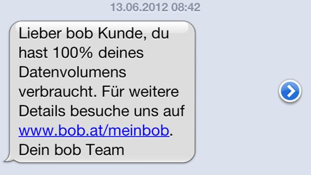 bob sendet falsche Warn-SMS