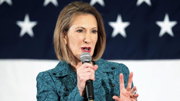 Fiorina speaks at the First in the Nation Republic Die 60-jährige Carly Fiorina bemüht sich um Nominierung der Republikaner.