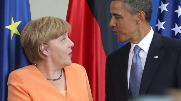 Kanzlerin Merkel, Präsident Obama: EU und USA stimmen sich bei den Sanktionen gegen Russland ab