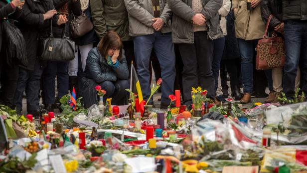 Trauer um die Opfer der Anschläge in Brüssel