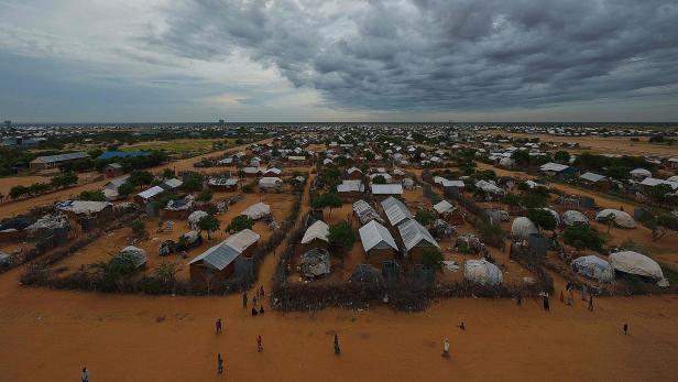 Symbolfoto: Ein Flüchtlingscamp in Kenia.