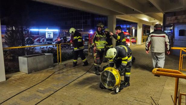 Feuerwehrleute hatten den Brand rasch im Griff.