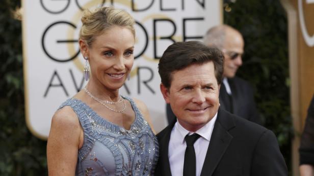 Schauspieler Michael J. Fox (im Bild mit seiner Frau Tracy Pollan) ist selbst an Parkinson erkrankt