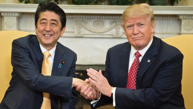 Trump mit Japans Premierminister Shinzo Abe