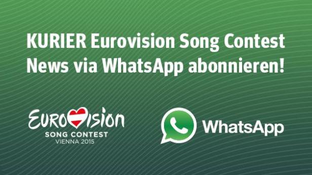 KURIER bringt Song Contest auf WhatsApp