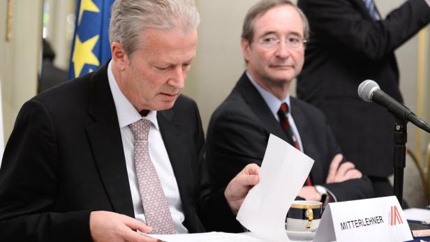 Vizekanzler, Wirtschaftsminister Reinhold Mitterlehner und WKÖ-Präsident Christoph Leitl