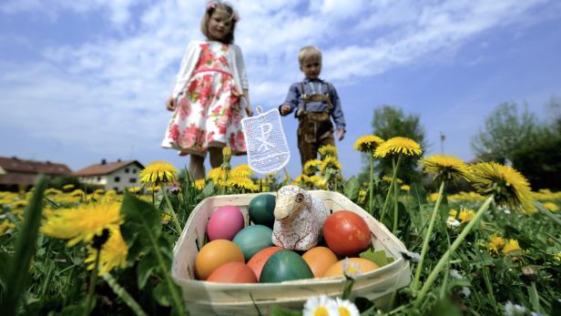 Perfektes Wetter zum Ostereiersuchen