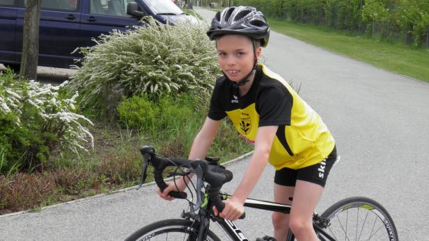 Roland Radics auf seinem Bike. Der 10-jährige Parndorfer ist das größte Nachwuchstalent