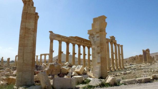 Antike Baudenkmäler von Palmyra.