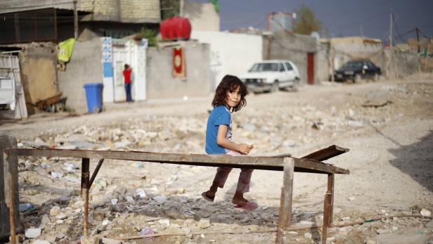 Wer in einem instabilen Land lebt - wie diese Kind in Bagdad im Irak - hat wenig Hoffnung auf Besserung in naher Zukunft.