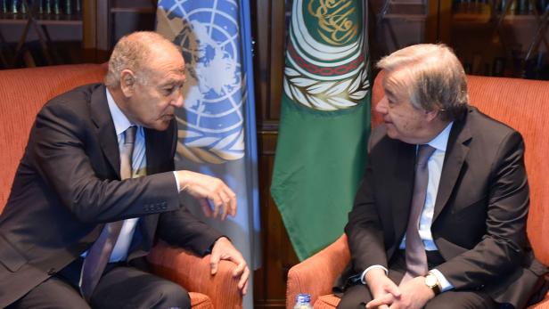 Ahmed Aboul Gheit und António Guterres