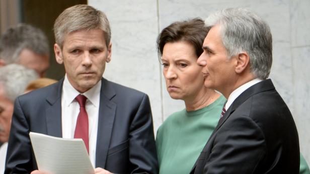 Ostermayer, Heinisch-Hosek und Faymann