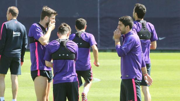 SPAIN SOCCER FC BARCELONA Barcelona-Star Gerard Piqué unterstützt den Streikaufruf.