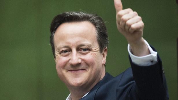 Alter, neuer britischer Premier David Cameron: „Das ist der süßeste Sieg von allen“