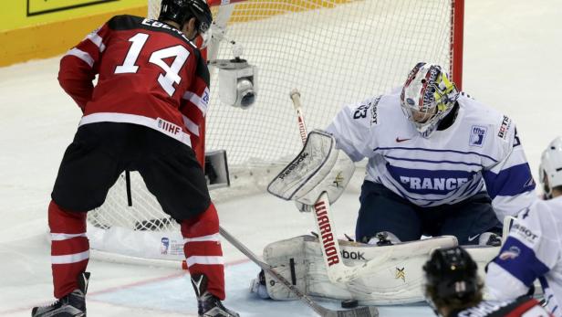 Jordan Eberle (li.) steuerte zwei kanadische Tore zum Sieg über Frankreich bei.