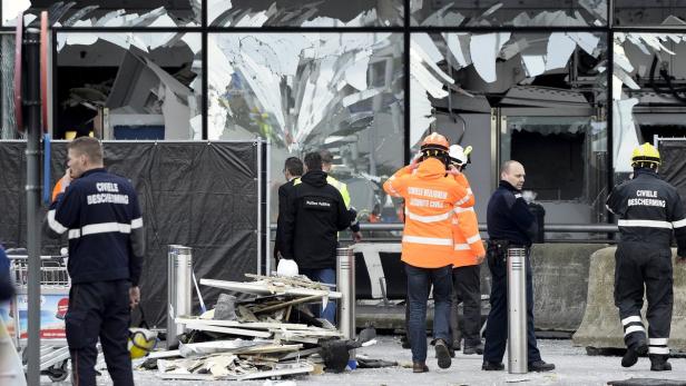 Der Flughafen von Brüssel nach dem Anschlag